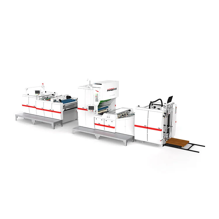 自動チェーンナイフ除粉ラミネート機